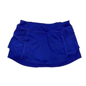 Athleta‎ Blue Athletic Skort Skirt Shorts Tennis Golf Workout Size M